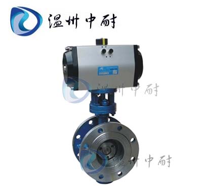 D643H法蘭式金屬硬密封氣動蝶閥